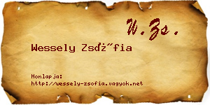 Wessely Zsófia névjegykártya